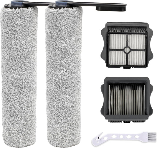 Floor ONE S5 Replacement Brush Roller  2 Brush Rollers and 2 HEPA Filters