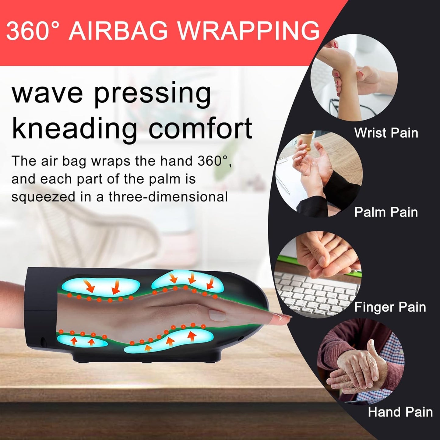 Smart Hand Massager with Heat