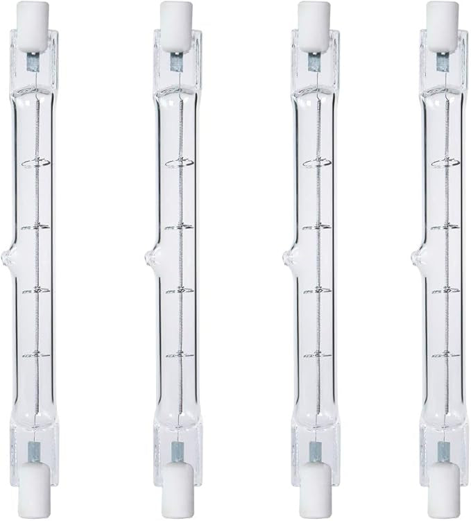 4-Pack R7S 118mm T3 300W Halogen Bulb Dimmable