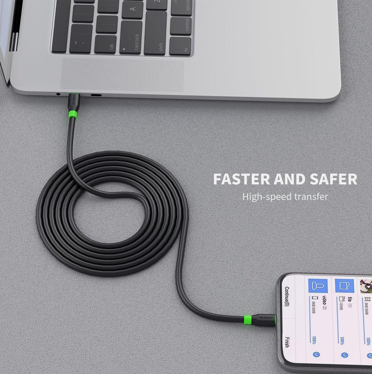 Esoulk 6ft C to C Cable Type C Fast Charging, Compatible for MacBook AIr, iPad